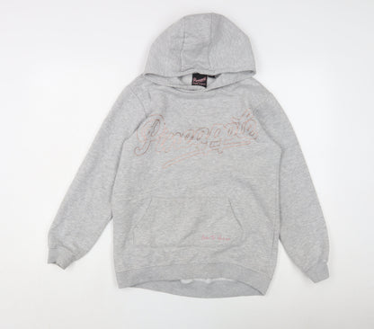 Pineapple Teens Grey Hoodie, Logo, Size 146