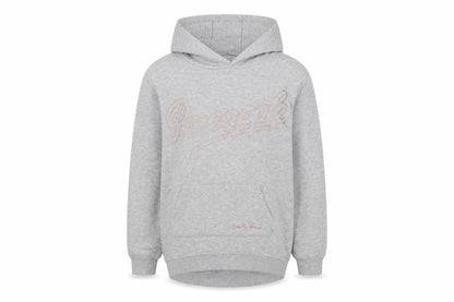 Front view of Pineapple Teens Grey Hoodie, Logo, size 146