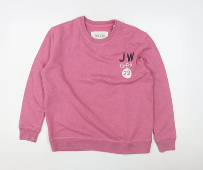 Womens UK Size 8 Jack Wills Pink Pullover Sweatshirt
