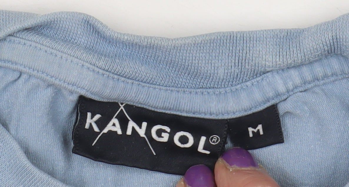 Unisex Adults UK Size M Kangol Blue Basic T-Shirt