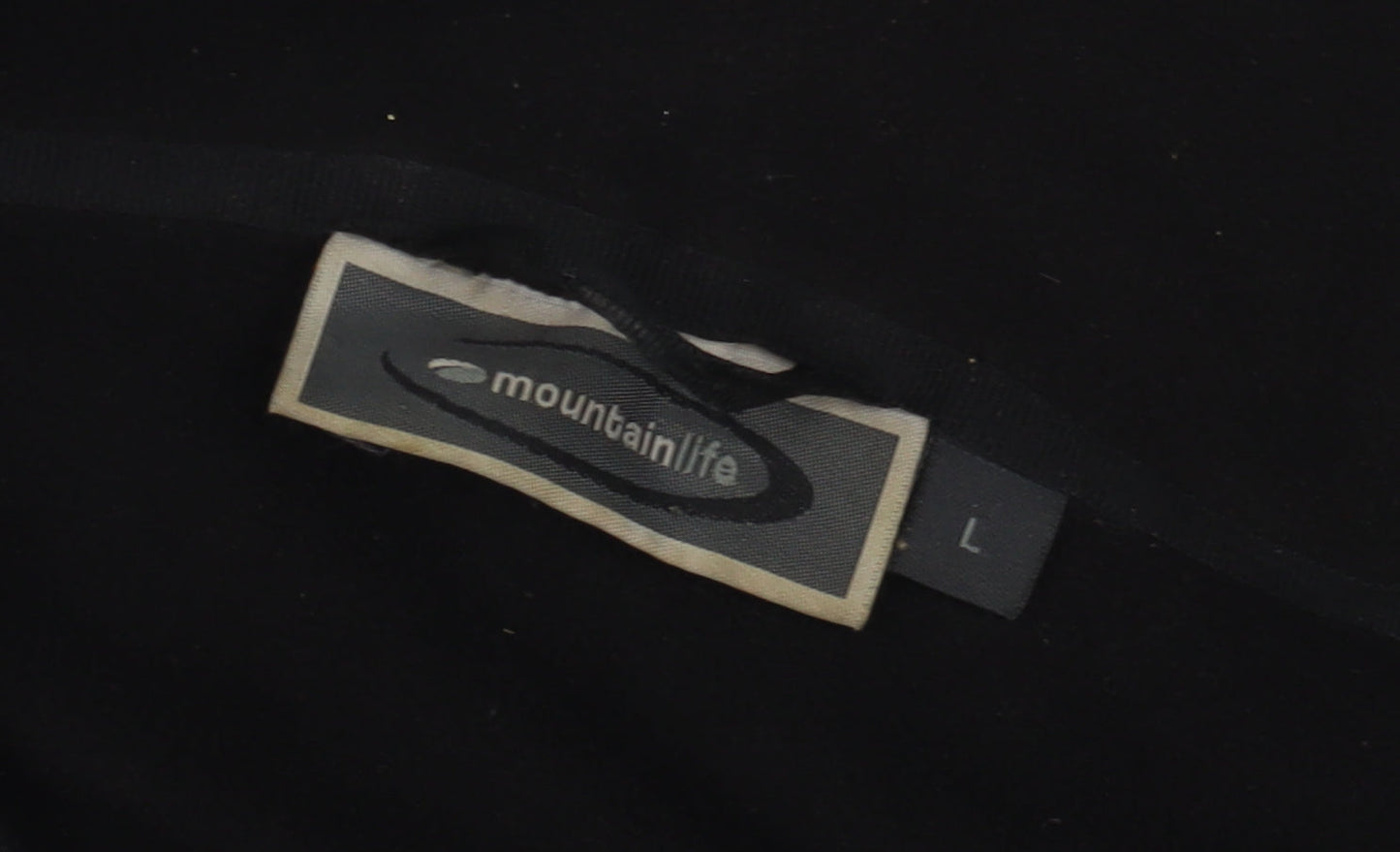Mens UK Size L Mountain Life Black Basic Jacket