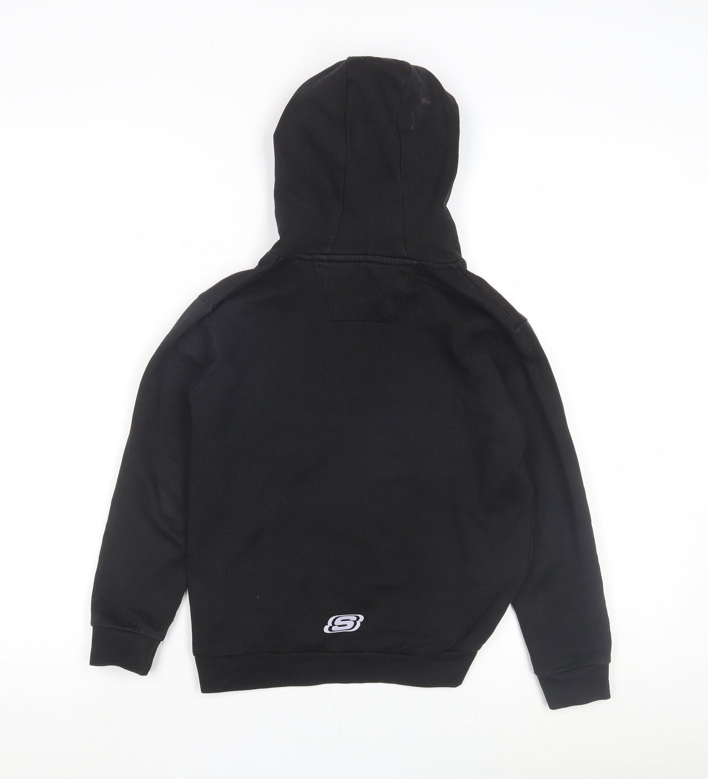 Skechers Boys Black Hoodie, 8-9 Years, Graphic Print Pullover