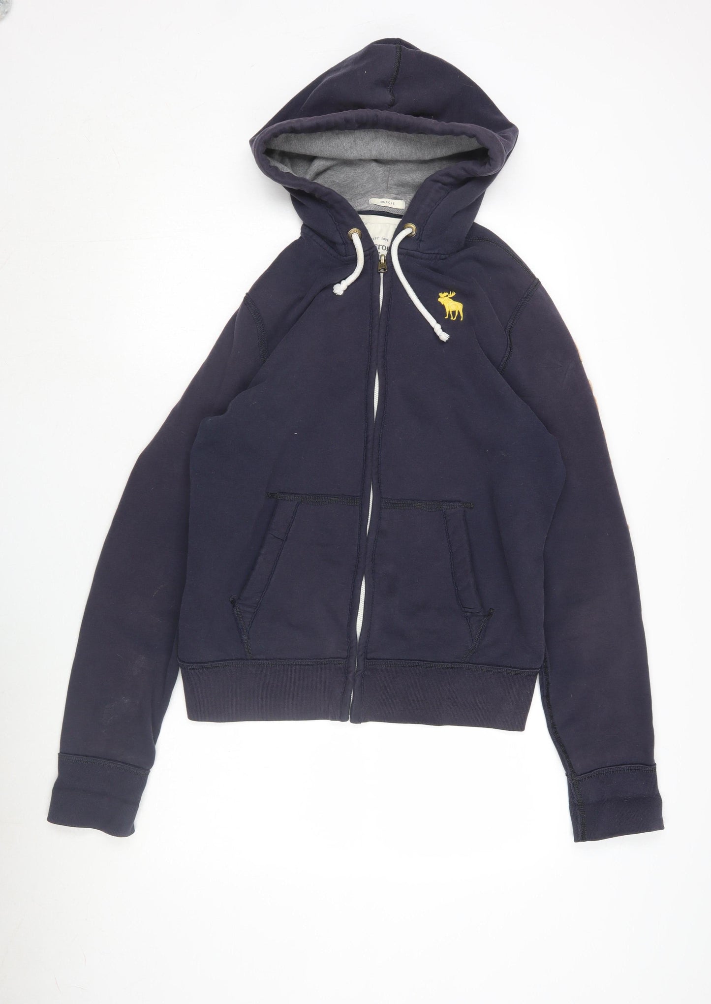 Abercrombie & Fitch Men's Blue Full Zip Hoodie M