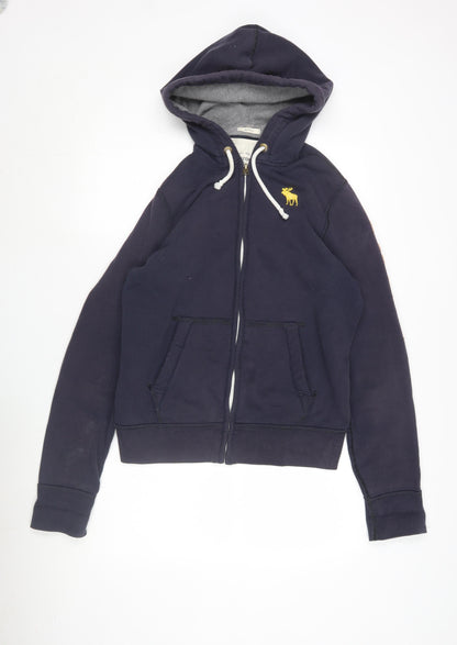 Abercrombie & Fitch Men's Blue Full Zip Hoodie M