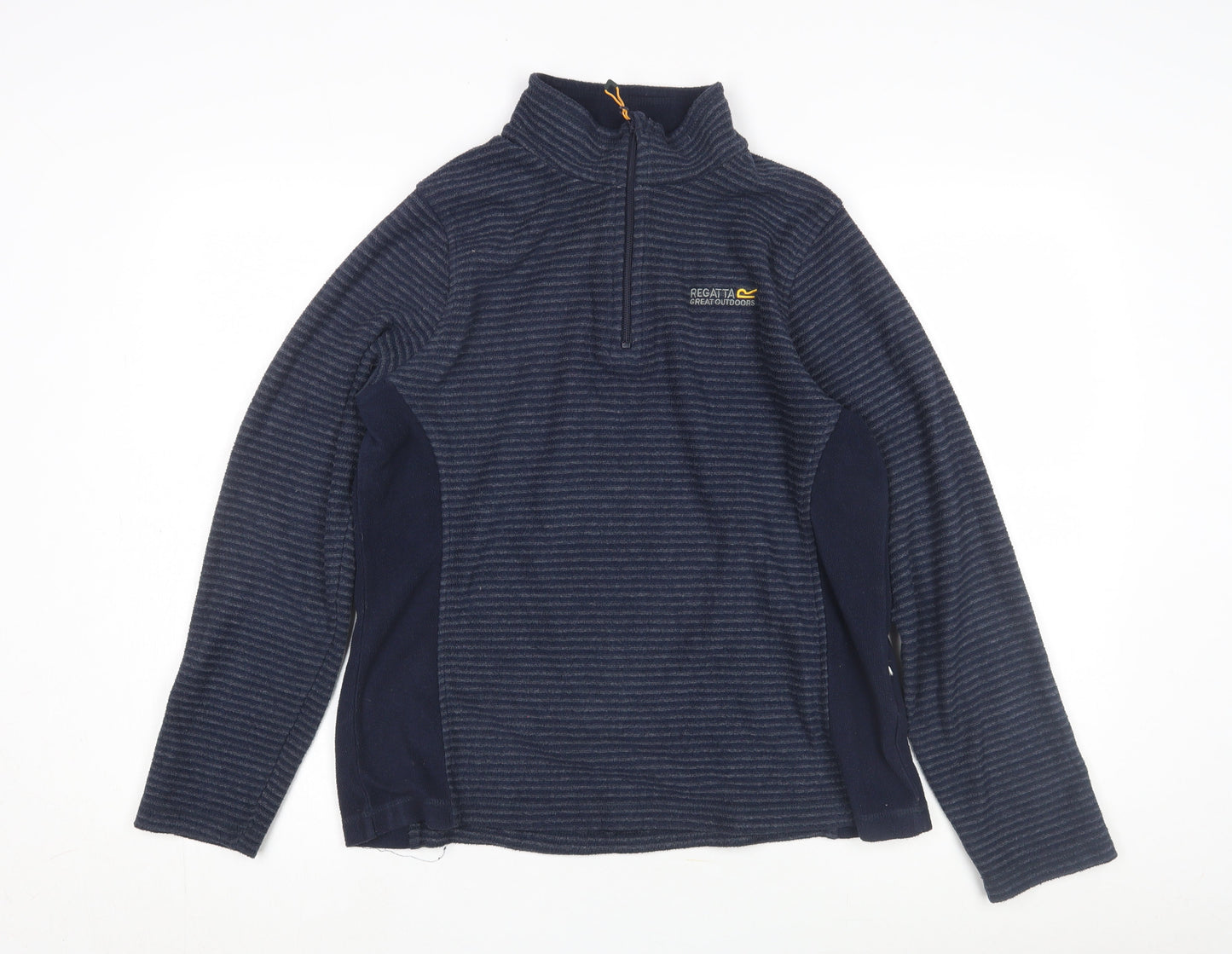 Regatta Women's Blue Striped Sweatshirt, Size 12