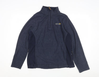 Regatta Women's Blue Striped Sweatshirt, Size 12
