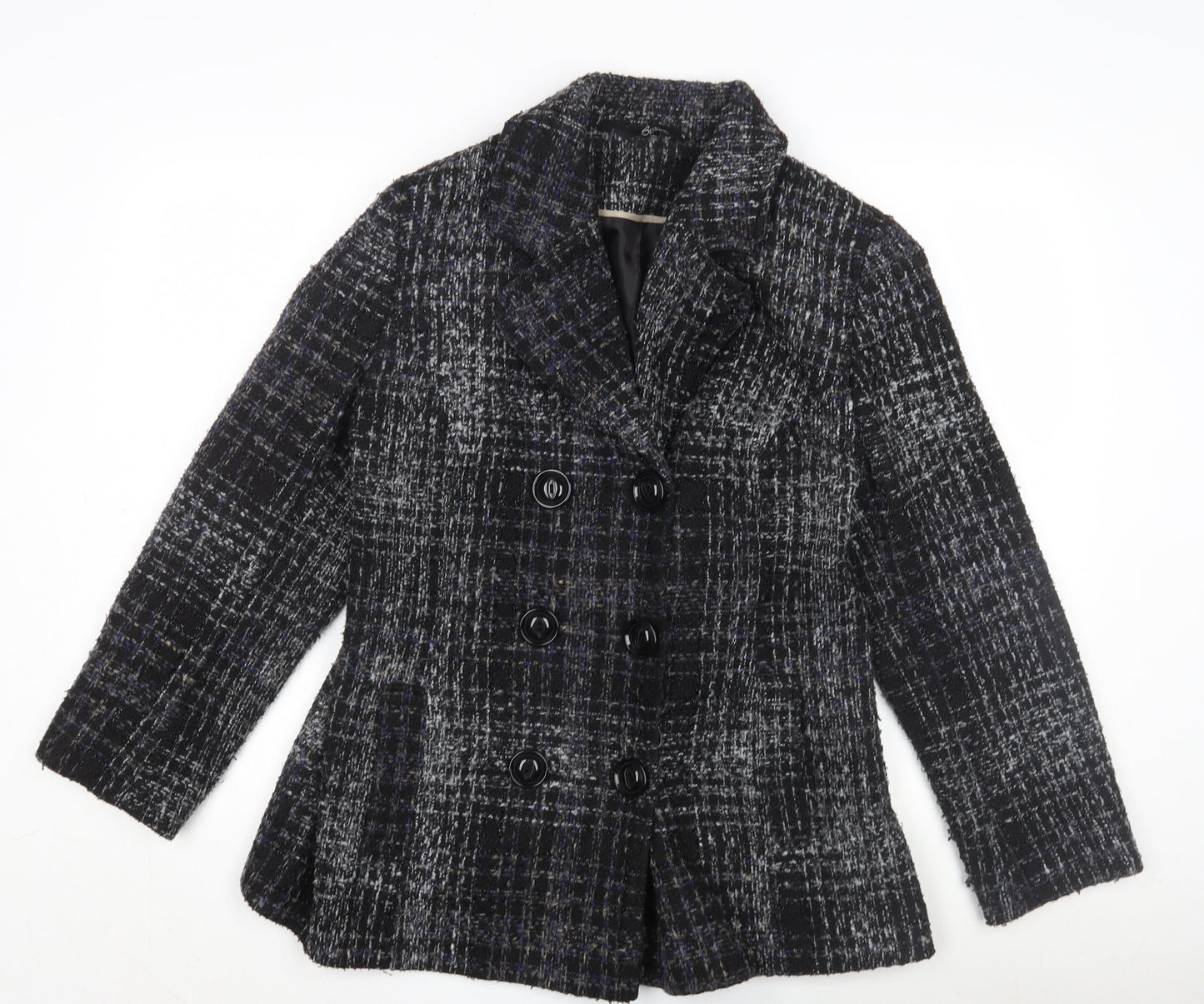 Womens UK Size 16 Bm Collection Multicoloured Pea Coat
