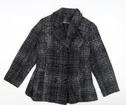 Womens UK Size 16 Bm Collection Multicoloured Pea Coat