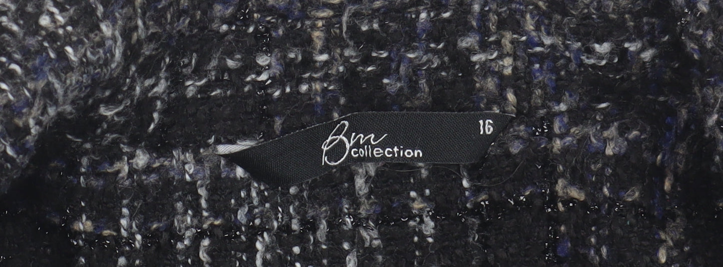 Womens UK Size 16 Bm Collection Multicoloured Pea Coat