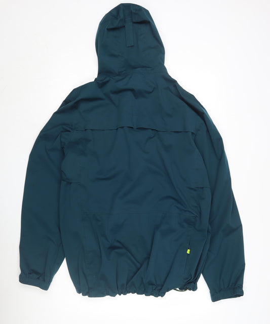 Zakti Men's Blue XL Outdoor Hooded Windbreaker Jacket