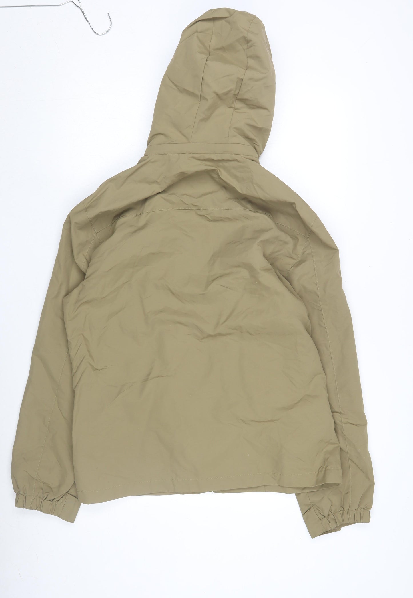 Mens UK Size S Outdoor Green Windbreaker Coat
