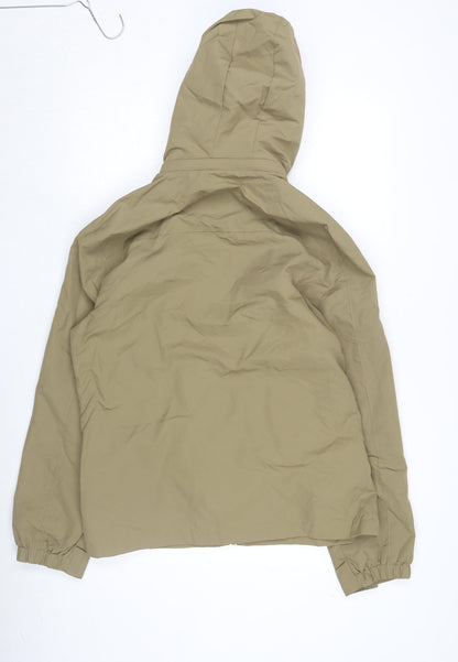 Mens UK Size S Outdoor Green Windbreaker Coat