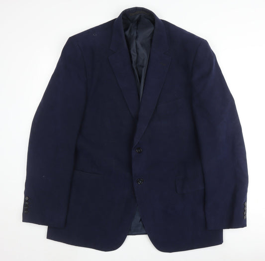 Mens UK Size 44 Marks and Spencer Regular Blue Suit Jacket