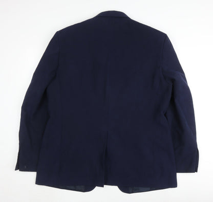 Mens UK Size 44 Marks and Spencer Regular Blue Suit Jacket