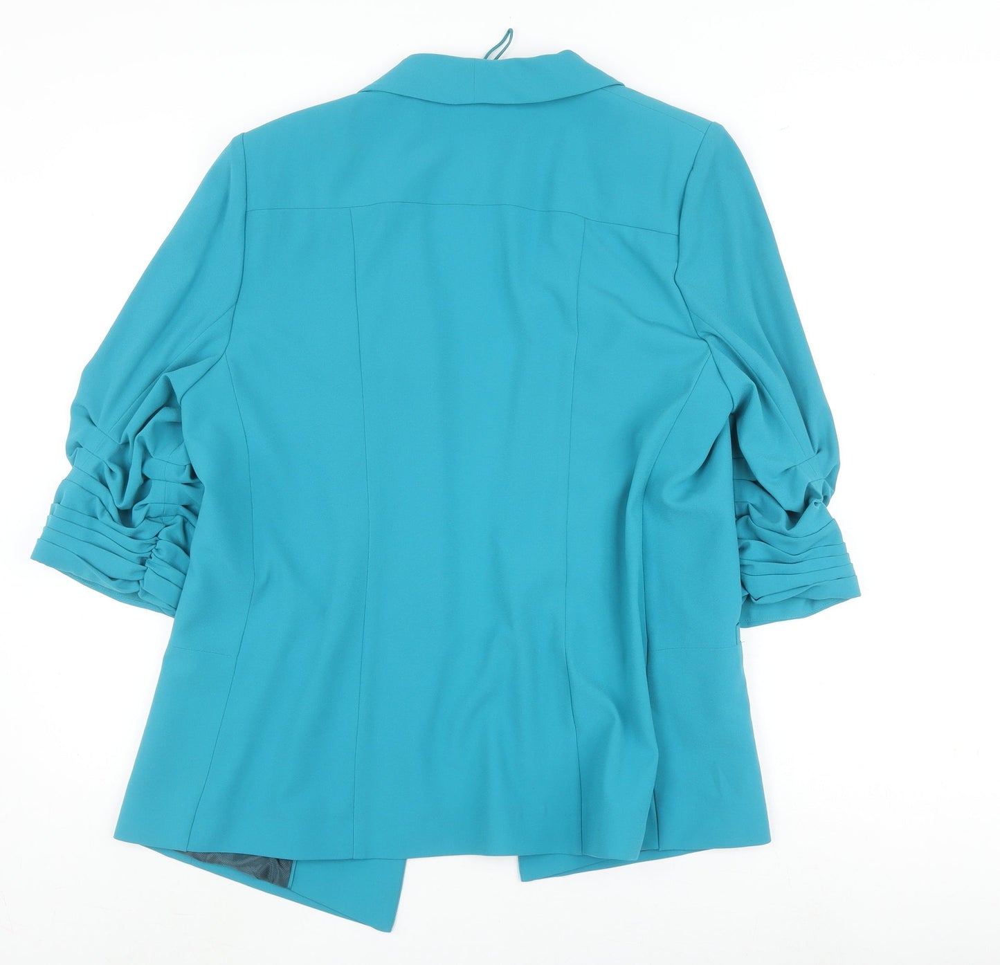 Marks and Spencer Women's Blue Blazer Size 14 Relaxed Fit