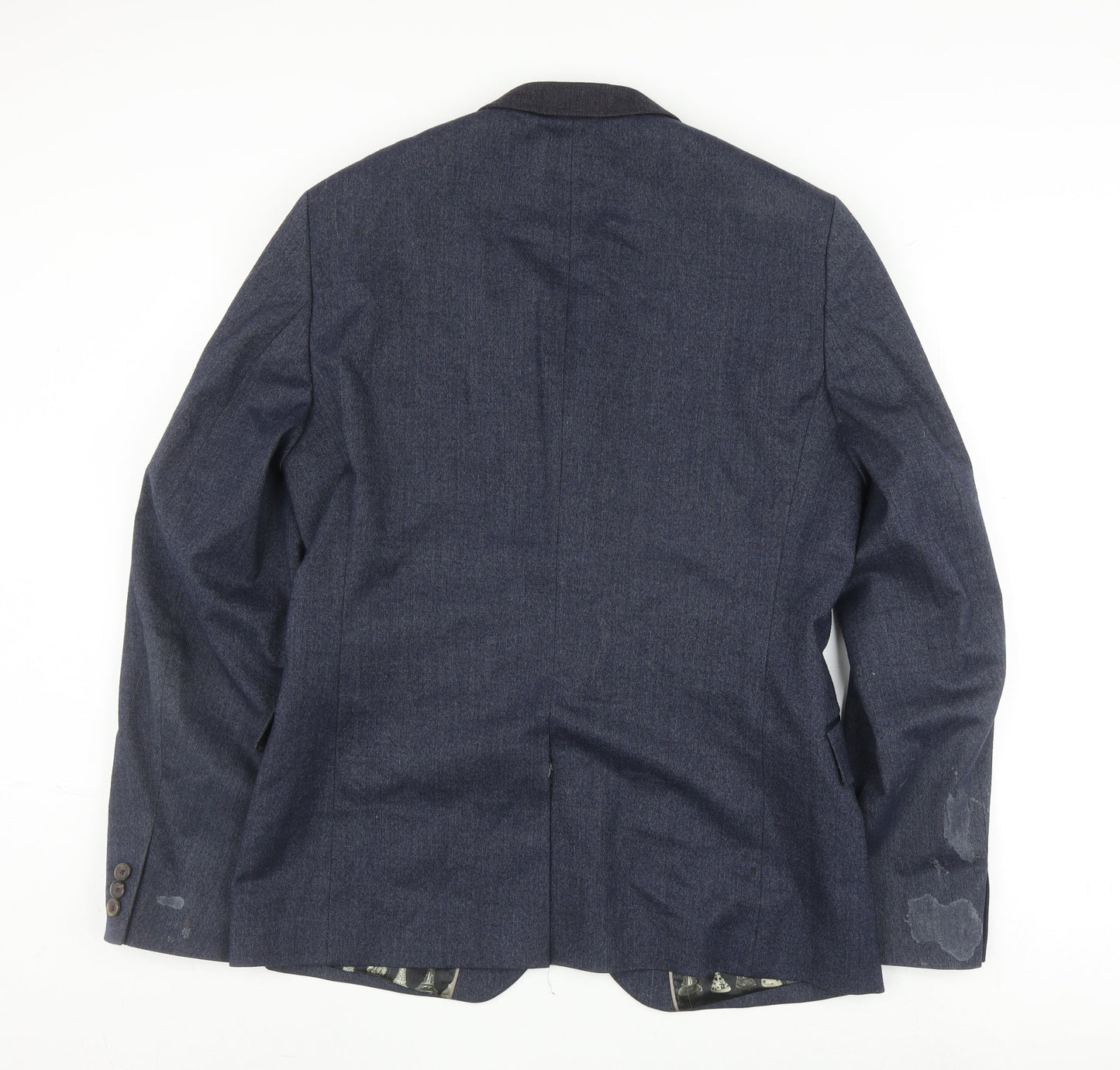 Mens UK Size 4 Ted Baker Regular Blue Suit Jacket