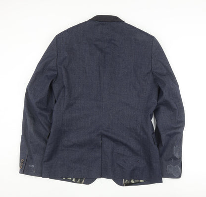 Mens UK Size 4 Ted Baker Regular Blue Suit Jacket