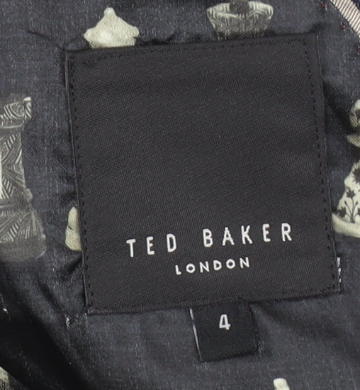 Mens UK Size 4 Ted Baker Regular Blue Suit Jacket
