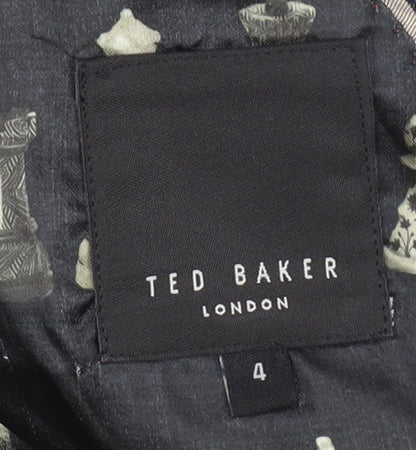 Mens UK Size 4 Ted Baker Regular Blue Suit Jacket