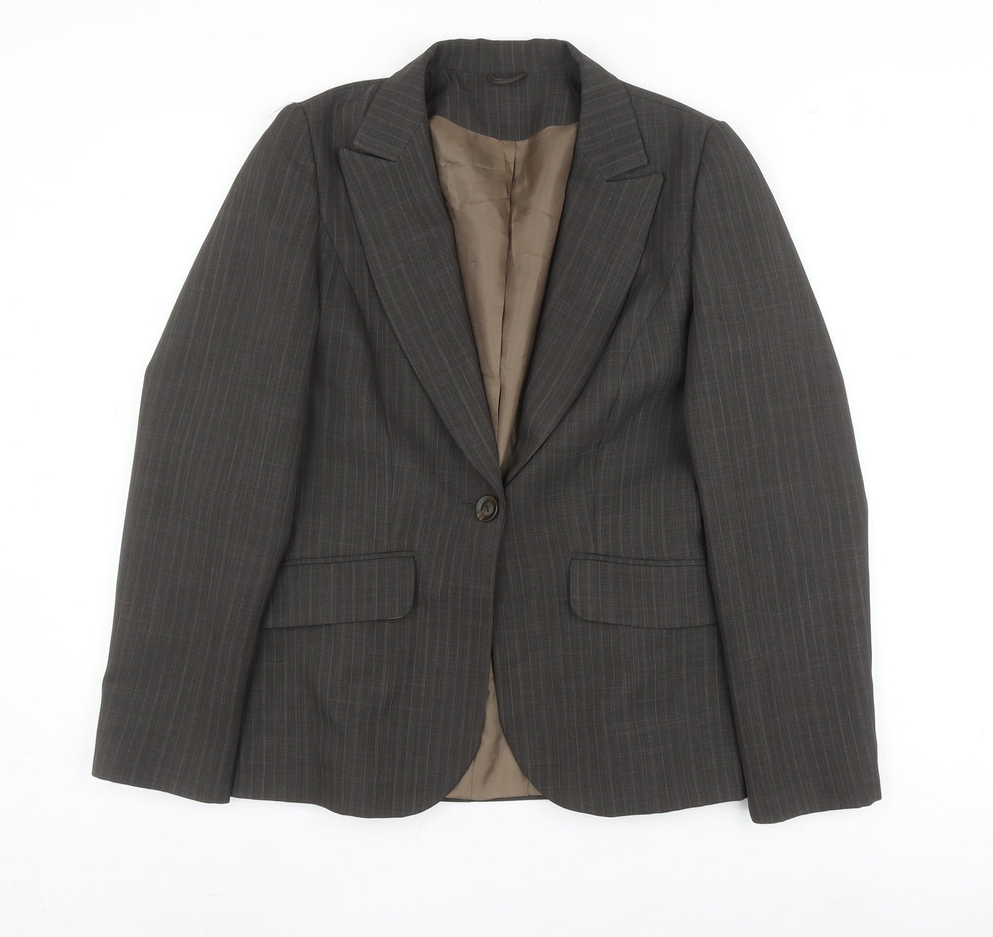 Womens UK Size 12 Bay Regular Grey Blazer