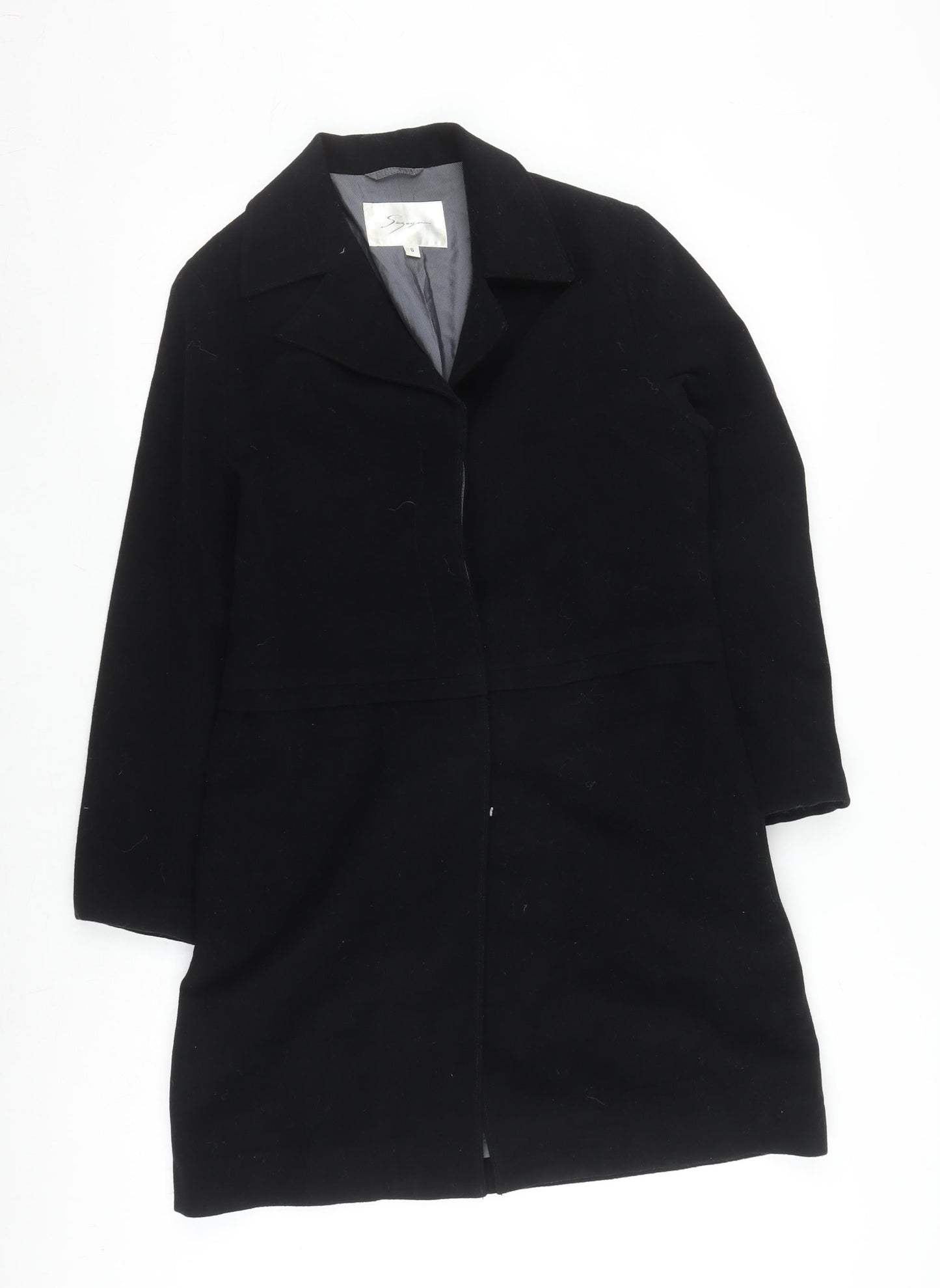 Suzuya Women's Black Wool Coat Size S