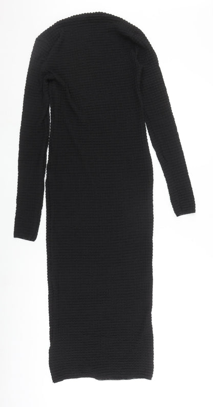 Zara Women's Black Long Sleeve Dress Size S