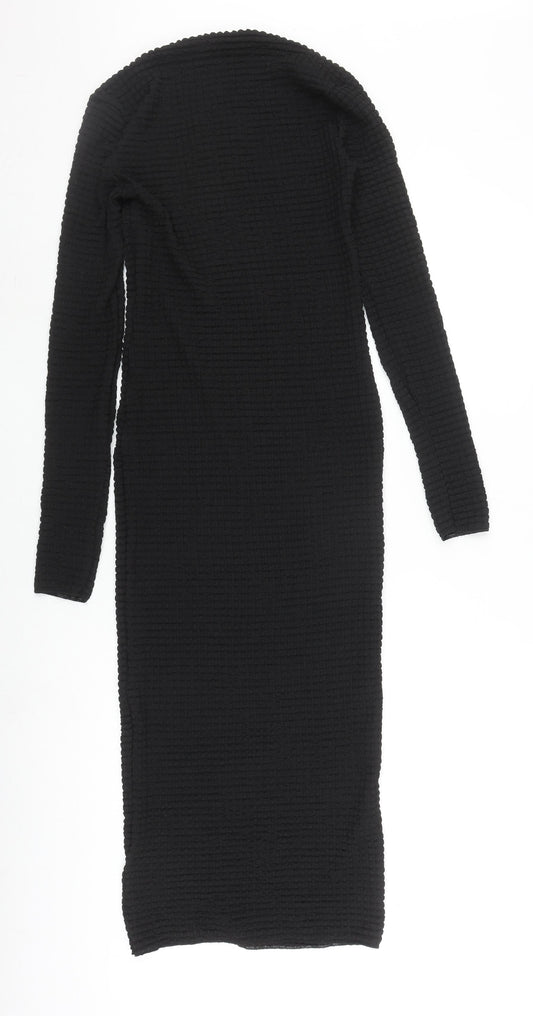 Zara Women's Black Long Sleeve Dress Size S