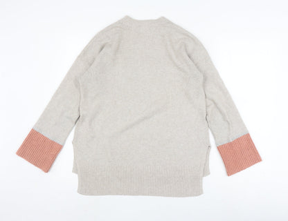 Womens UK Size S Oasis Beige Pullover Jumper