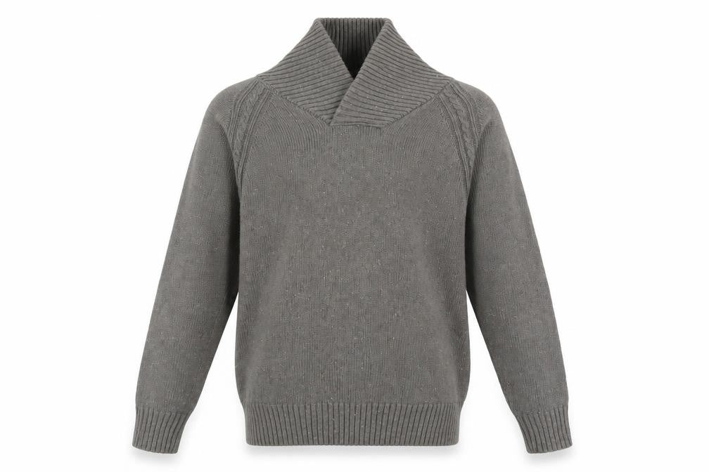 Mens UK Size L Howick Grey Pullover Jumper