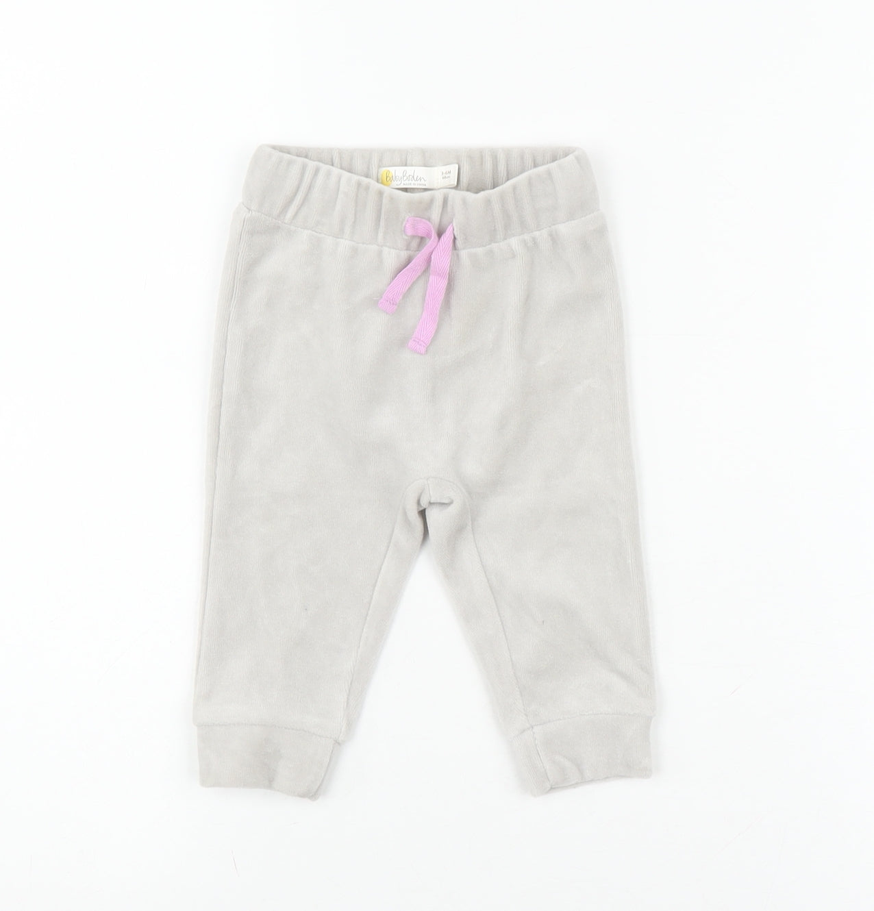 Baby Boden Unisex Jogger Trousers Grey 3-6M, Casual Comfort