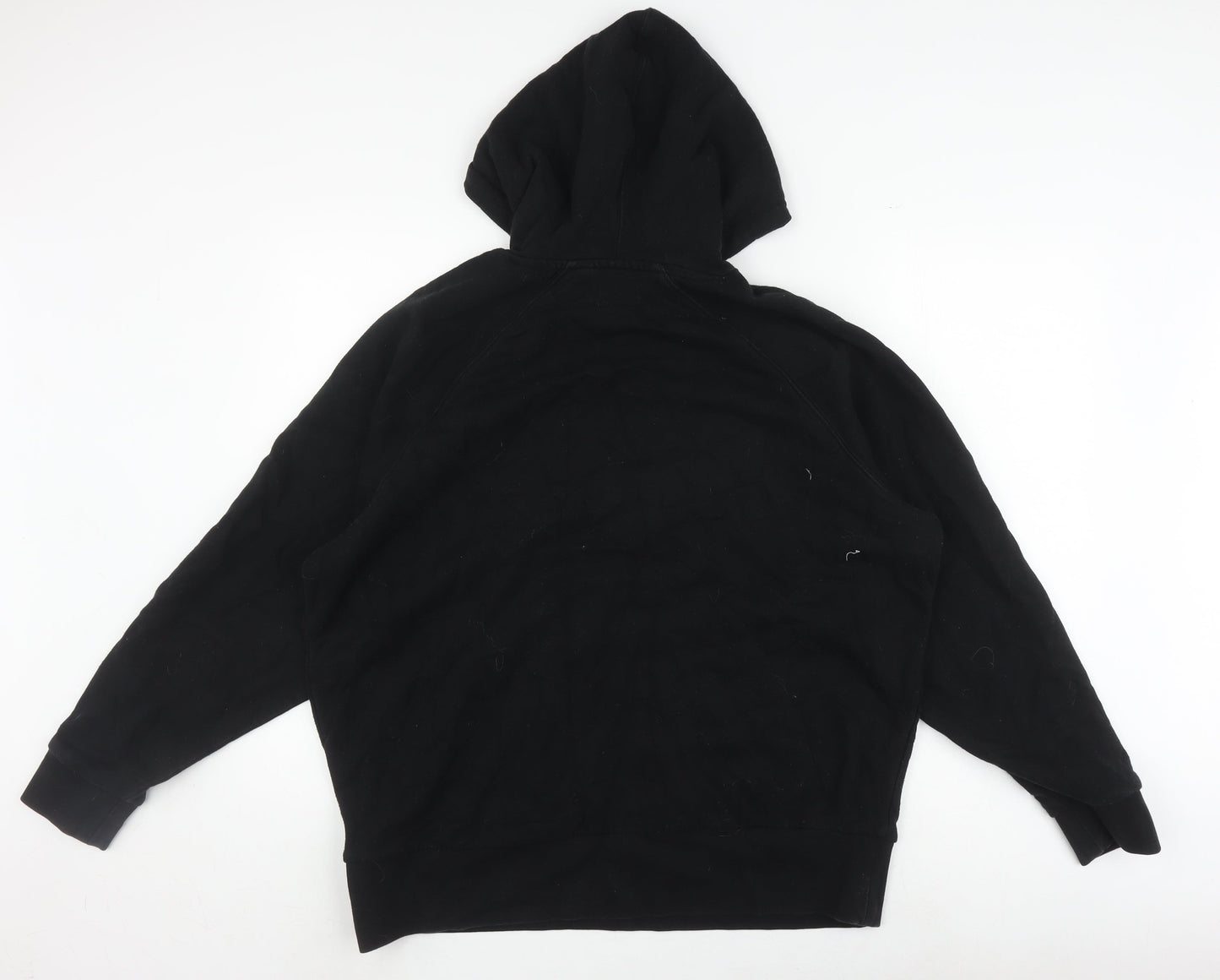 UK Size M COLLUSION Black Pullover Hoodie