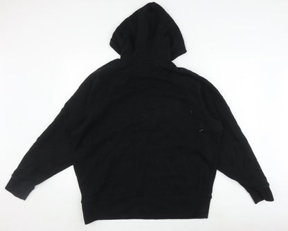 UK Size M COLLUSION Black Pullover Hoodie