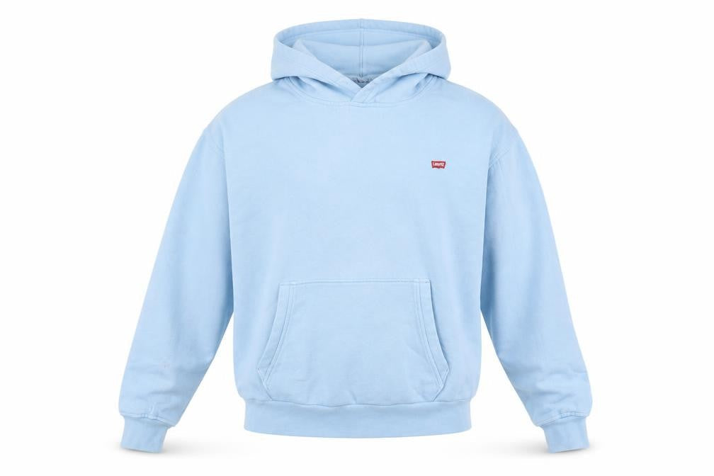 Mens UK Size M Levi's Blue Pullover Hoodie