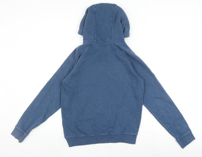 Next Boys Blue Hoodie Age 12-13 Pullover Logo Graphic