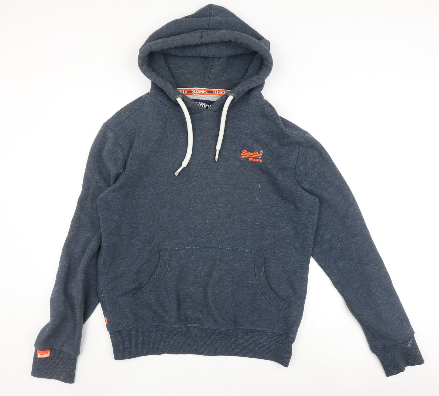 Mens UK Size S Superdry Blue Pullover Hoodie