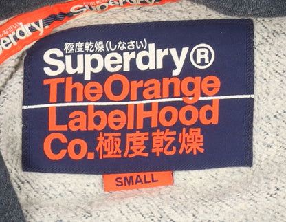 Mens UK Size S Superdry Blue Pullover Hoodie