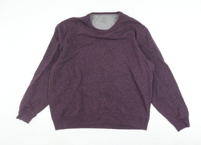 Mens UK Size XL Marks and Spencer Purple Pullover Sweatshirt