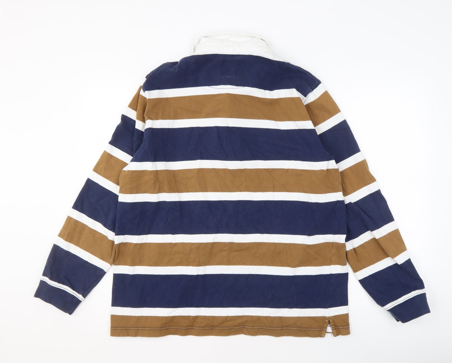 Cotton Traders Men's Multicoloured Striped Polo L