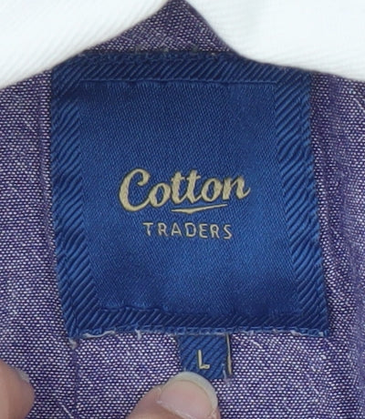 Cotton Traders Men's Multicoloured Striped Polo L