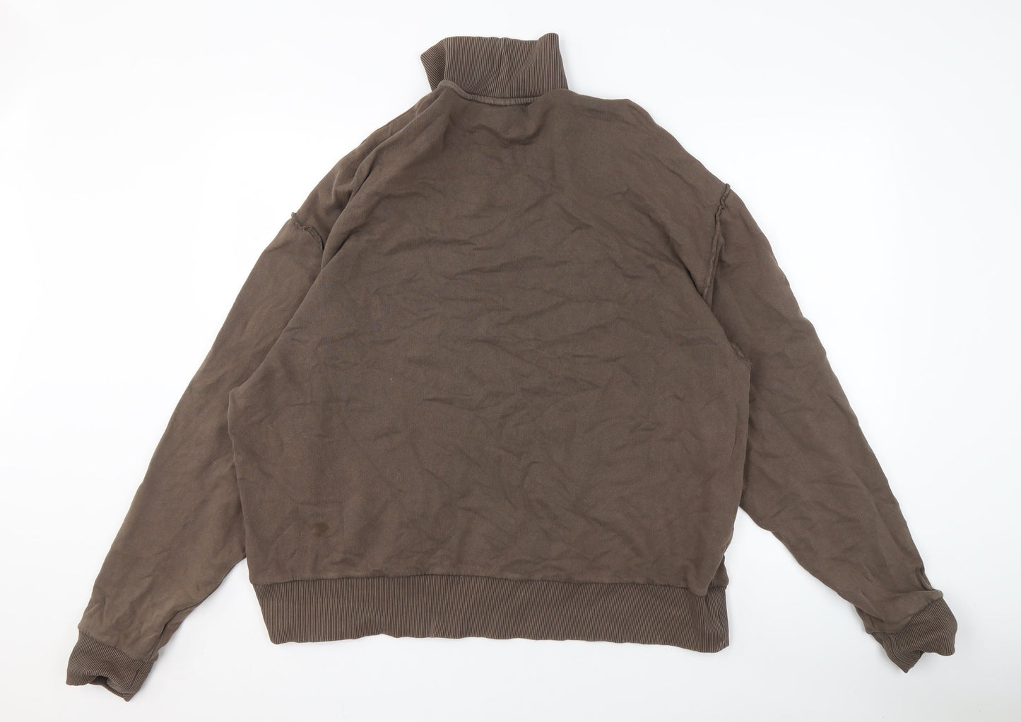 Mens UK Size S COLLUSION Brown Pullover Sweatshirt