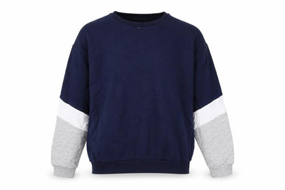 Front view of Marks & Spencer boys’ blue pullover sweatshirt 11-12 years