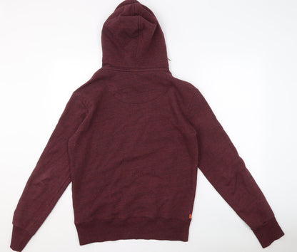 Superdry Men's Red Hoodie S Pullover Graphic Logo