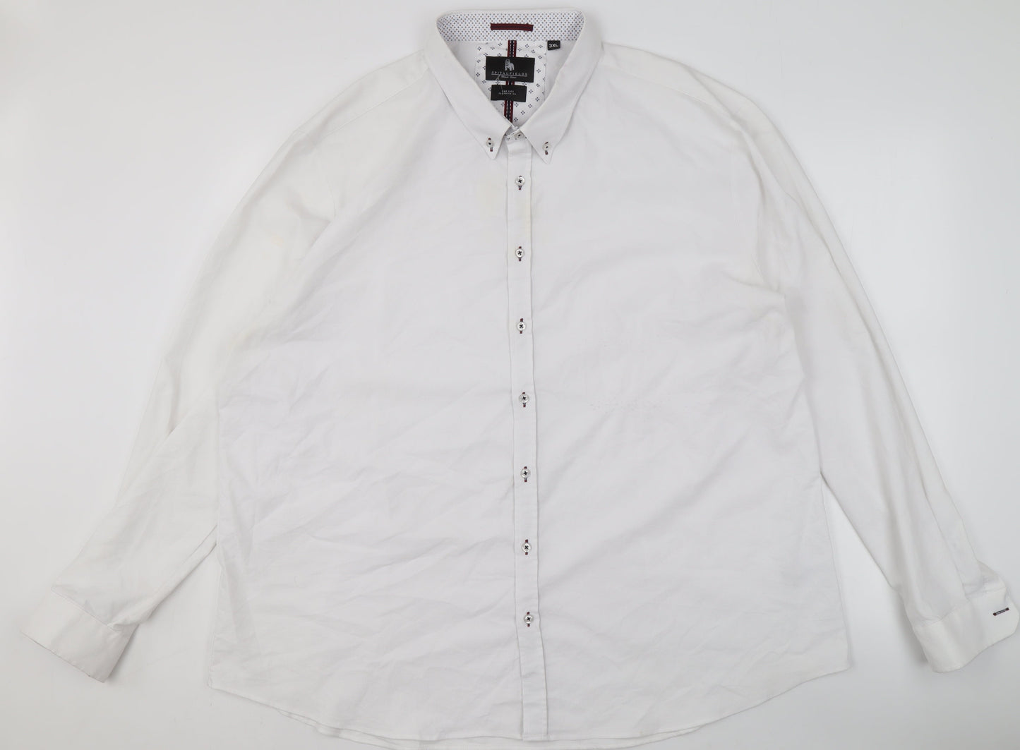 Spitalfields Men's 3XL White Dress Shirt Formal