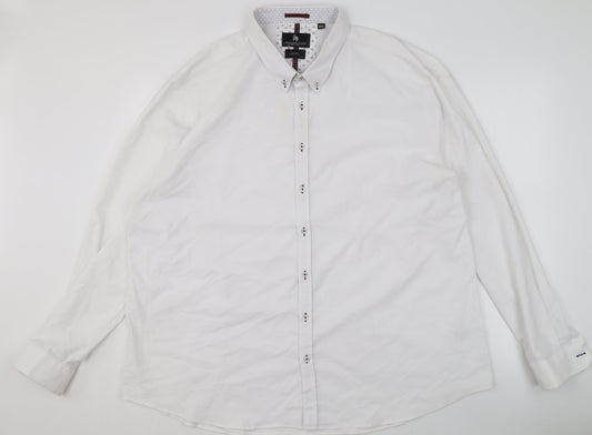 Spitalfields Men's 3XL White Dress Shirt Formal