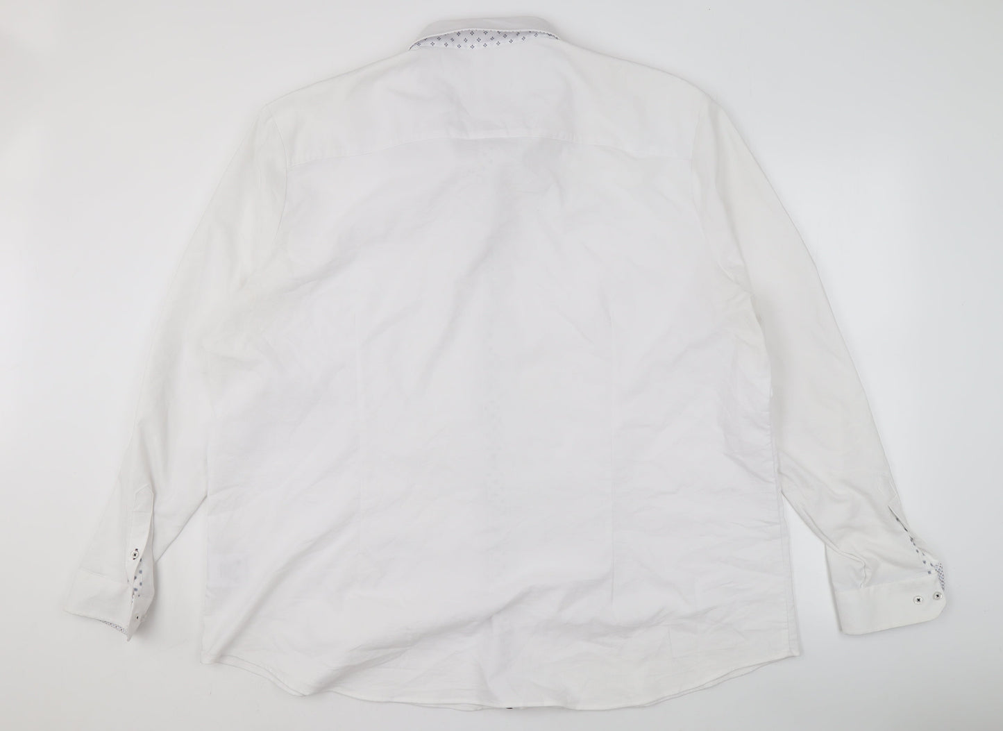 Spitalfields Men's 3XL White Dress Shirt Formal