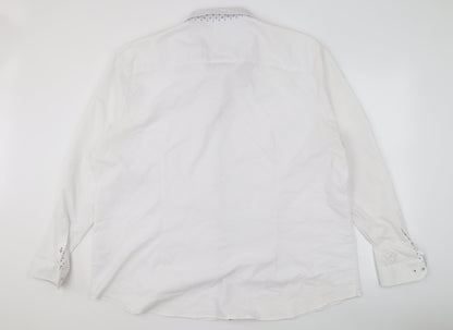 Spitalfields Men's 3XL White Dress Shirt Formal