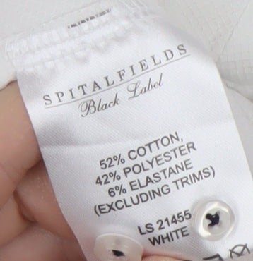 Spitalfields Men's 3XL White Dress Shirt Formal