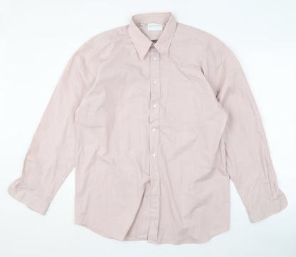 Woods & Gray Men's Beige Long Sleeve Button-Up Shirt