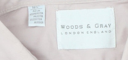 Woods & Gray Men's Beige Long Sleeve Button-Up Shirt
