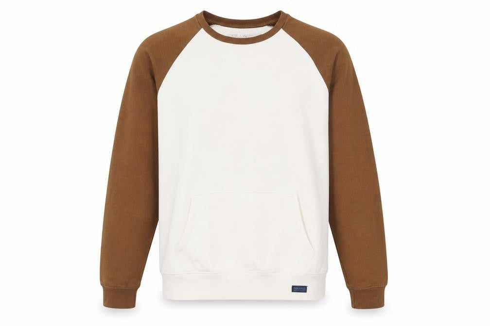Mens UK Size S Pull & Bear Brown Pullover Sweatshirt